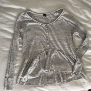 Peplum casual cute shirt